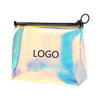 Custom packaging holographic PVC bikini bag