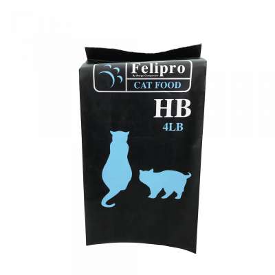 Customized 2kg side gusset foil bags for dog food packaging