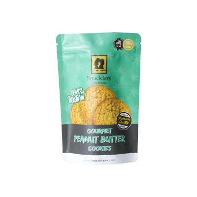 100% natural food peanut butter cookies packaging zipper bag