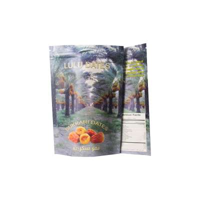 Sealed moisture-proof food grade dried fruit packaging stand up zipper bag